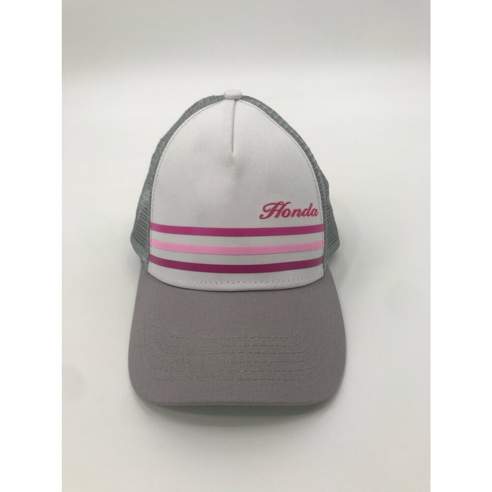 Honda Gray Pink Mesh Snap Back Trucker Hat